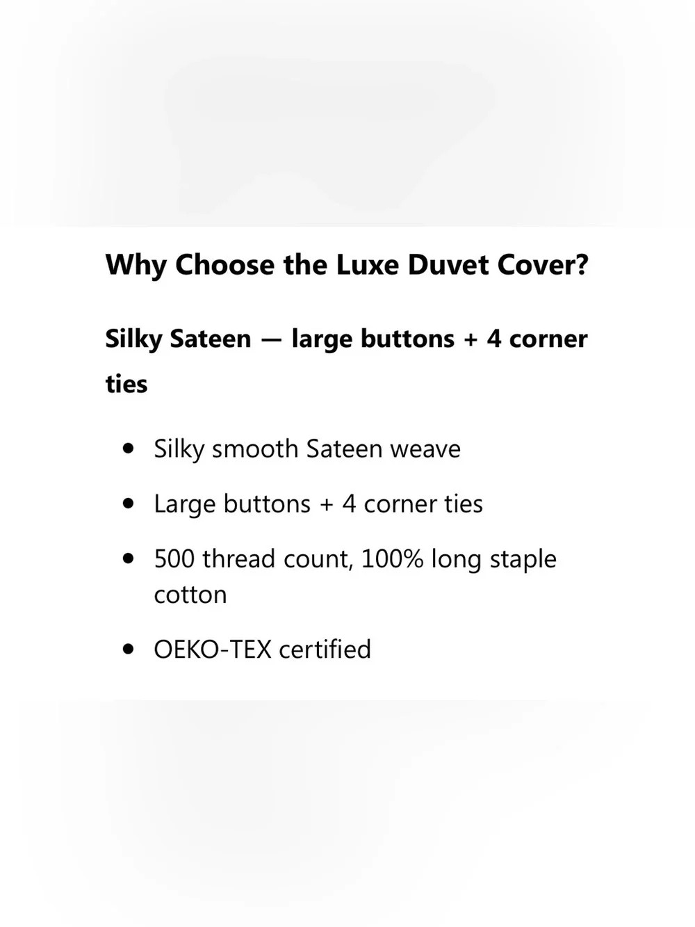 NWT King Size Duvet Cover by One Bed, Grey Sateen
